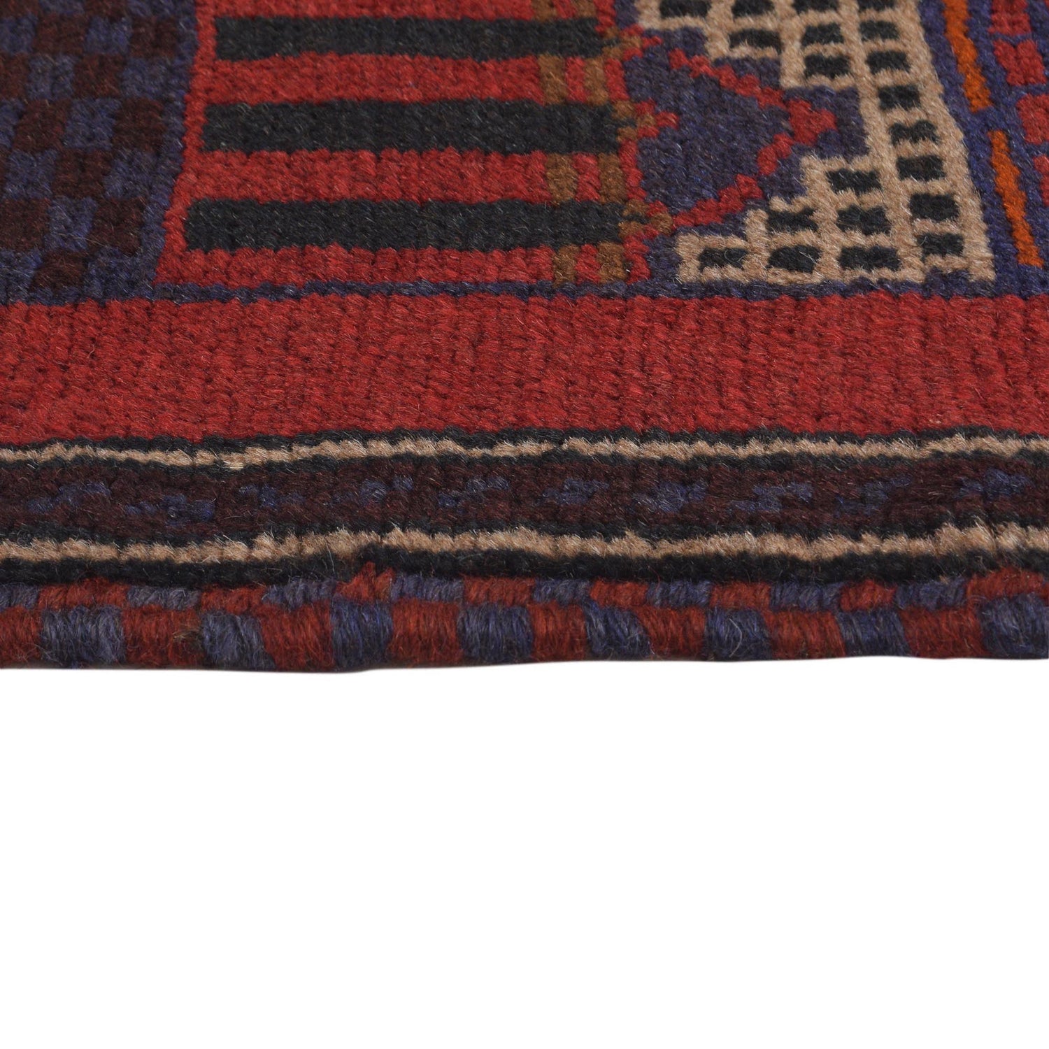 Baluchi Rug Handmade Blue Prayer Design 3x5 ft