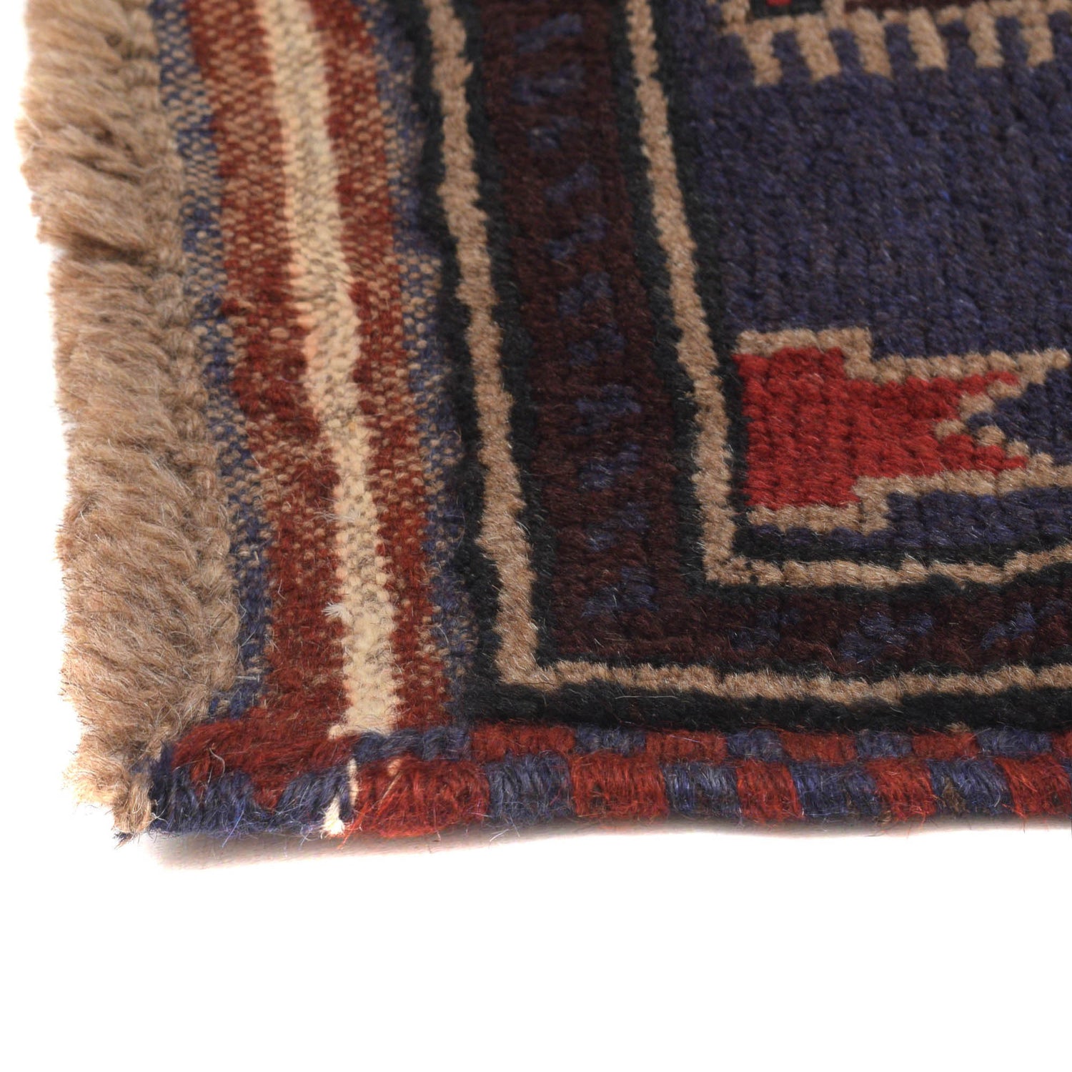 Baluchi Rug Handmade Blue Prayer Design 3x5 ft