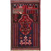 Baluchi Rug Handmade Multi Prayer Design 3x5 ft