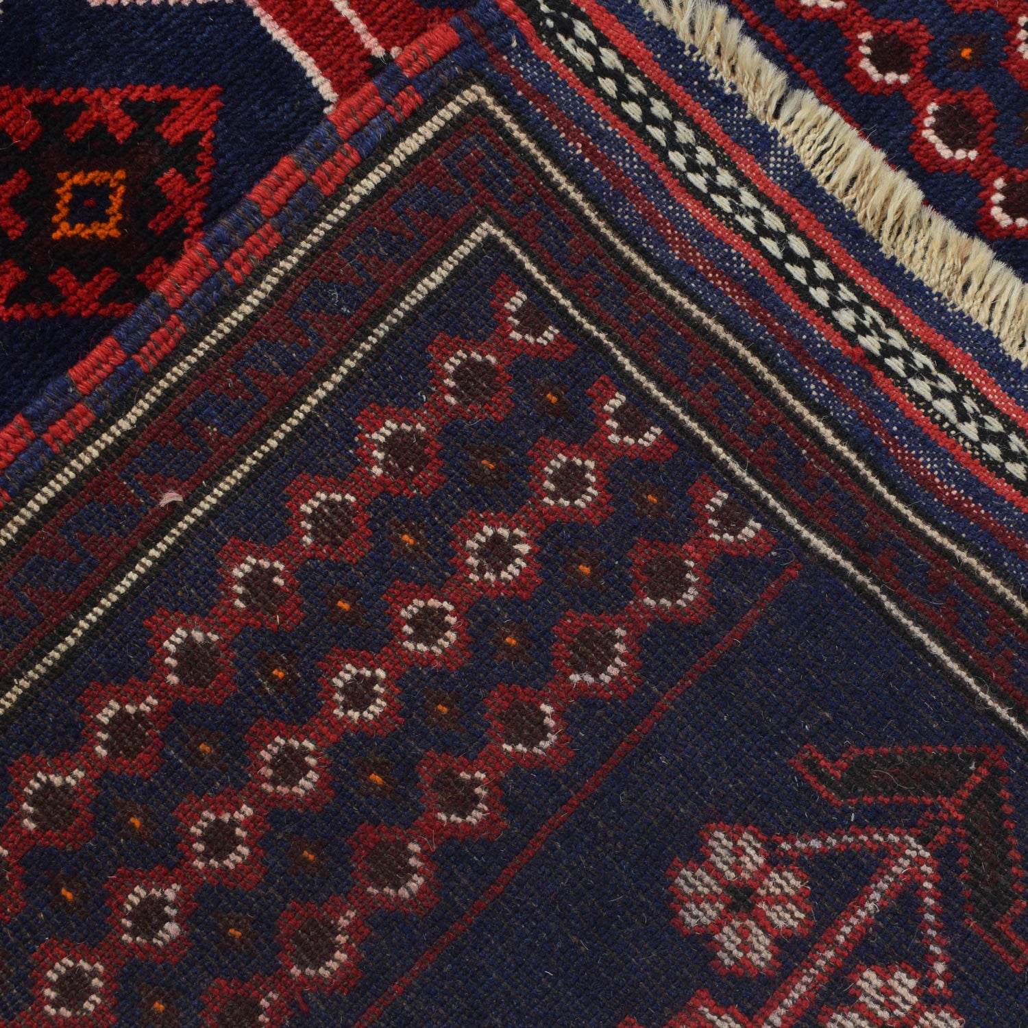 Baluchi Rug Handmade Multi Prayer Design 3x5 ft