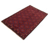 Baluchi Rug Handmade Red Geometric 2x4 ft