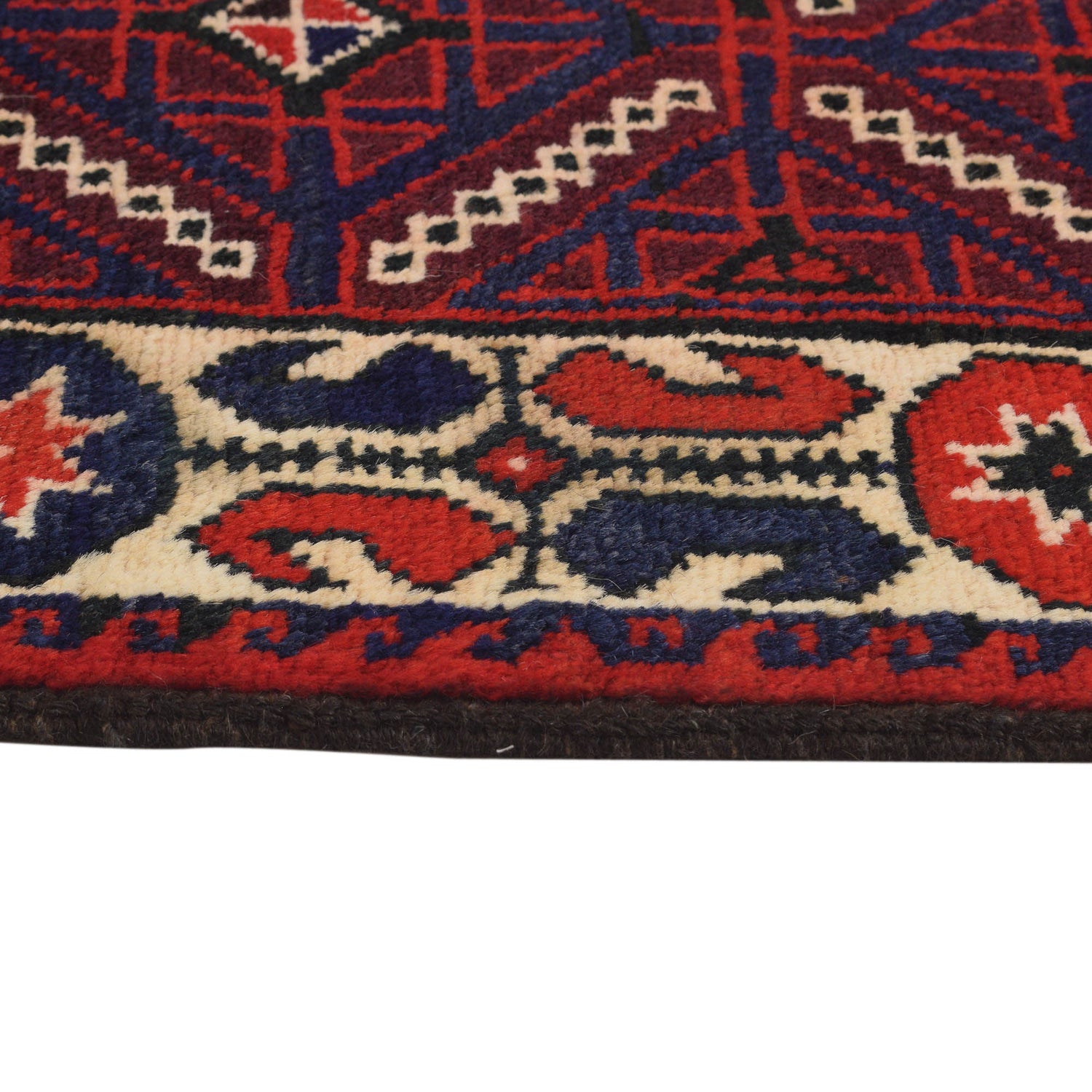 Baluchi Rug Handmade Multi Geometric 2x4 ft