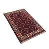 Baluchi Rug Handmade Multi Geometric 2x4 ft
