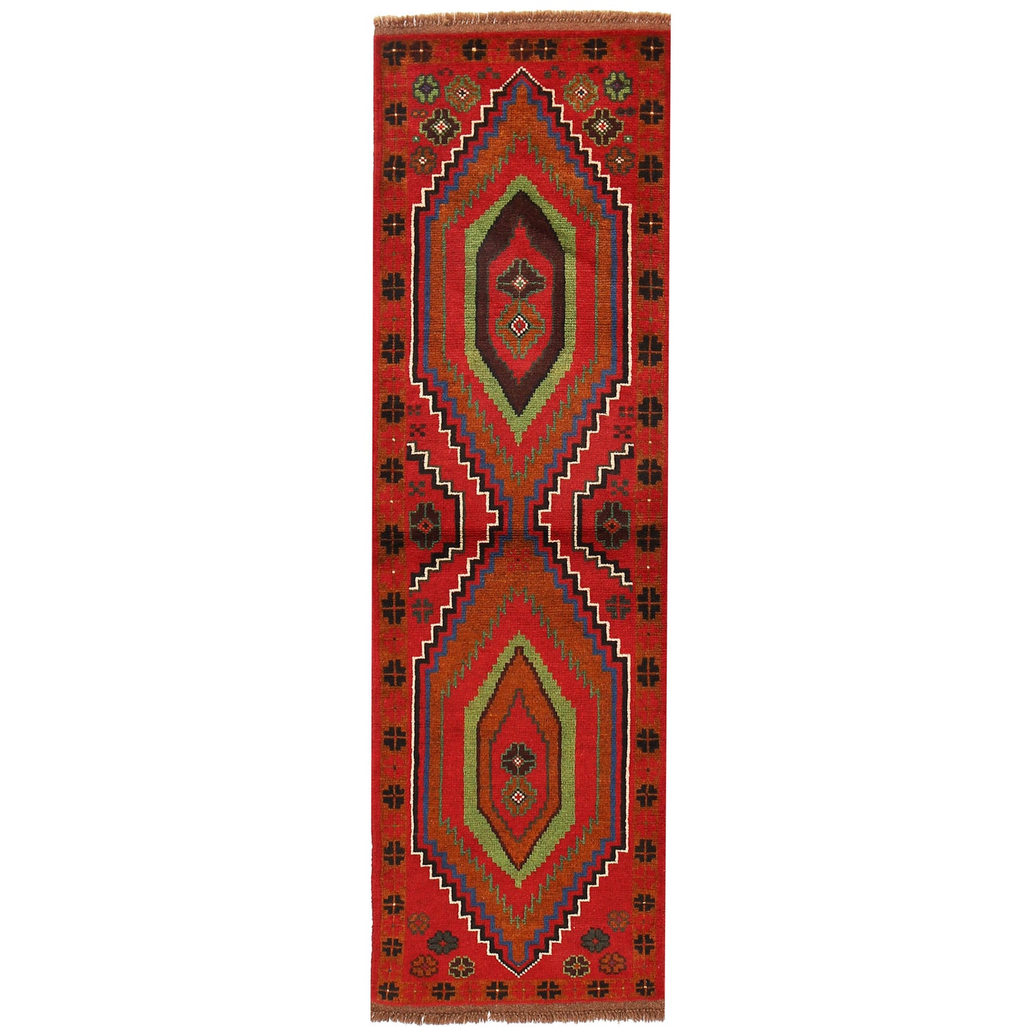 Baluchi Runner Rug Handmade Red 6' Runner
