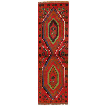 Baluchi Runner Rug Handmade Red 6' Runner