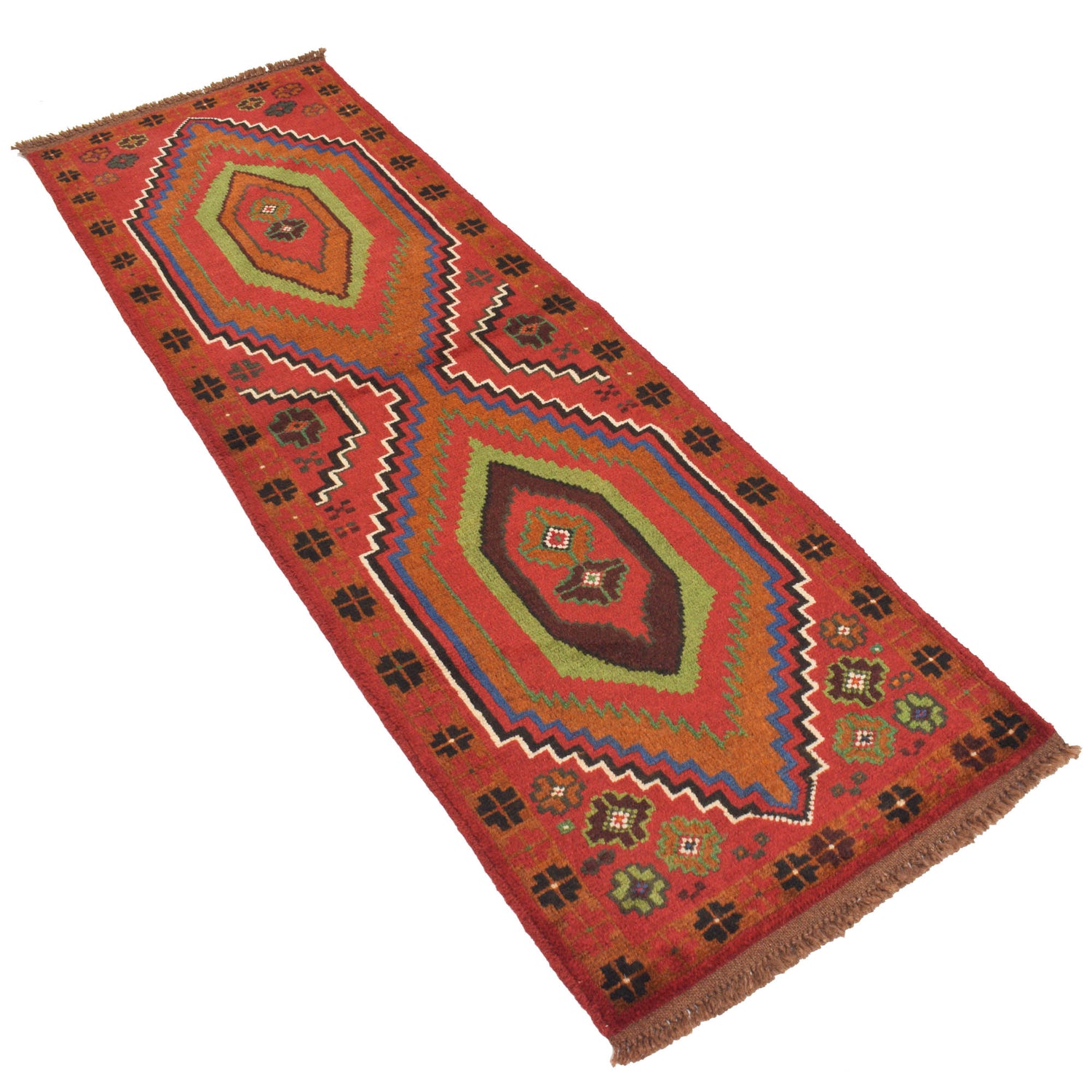 Baluchi Runner Rug Handmade Red 6' Runner
