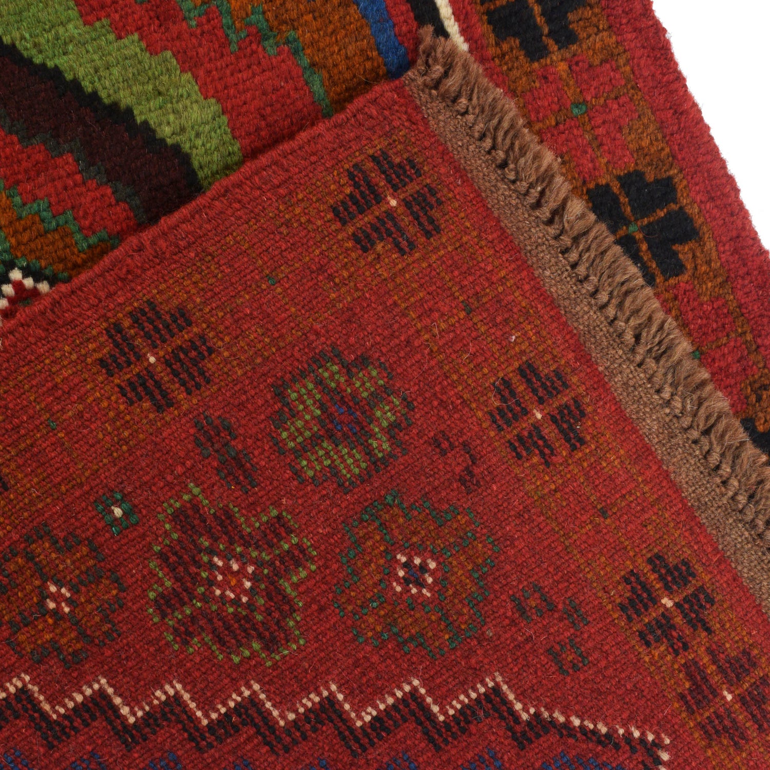 Baluchi Runner Rug Handmade Red 6' Runner