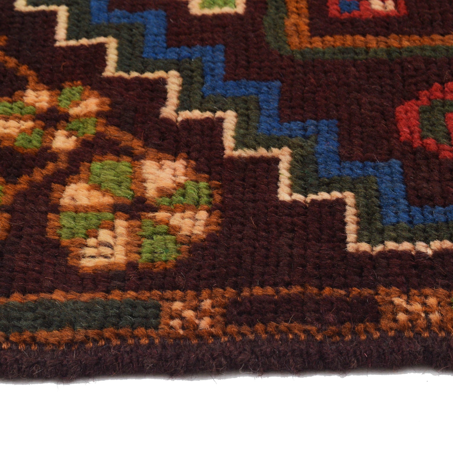 Baluchi Runner Rug Handmade Brown 6' Runner
