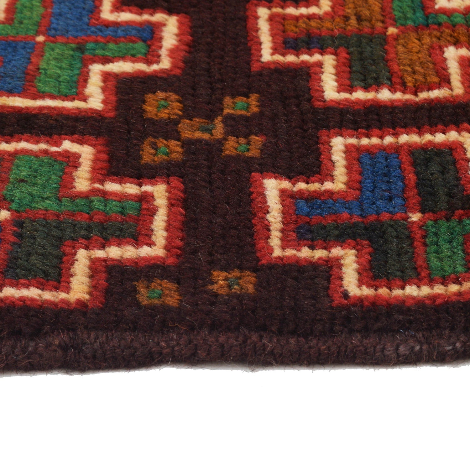 Baluchi Runner Rug Handmade Brown 6' Runner