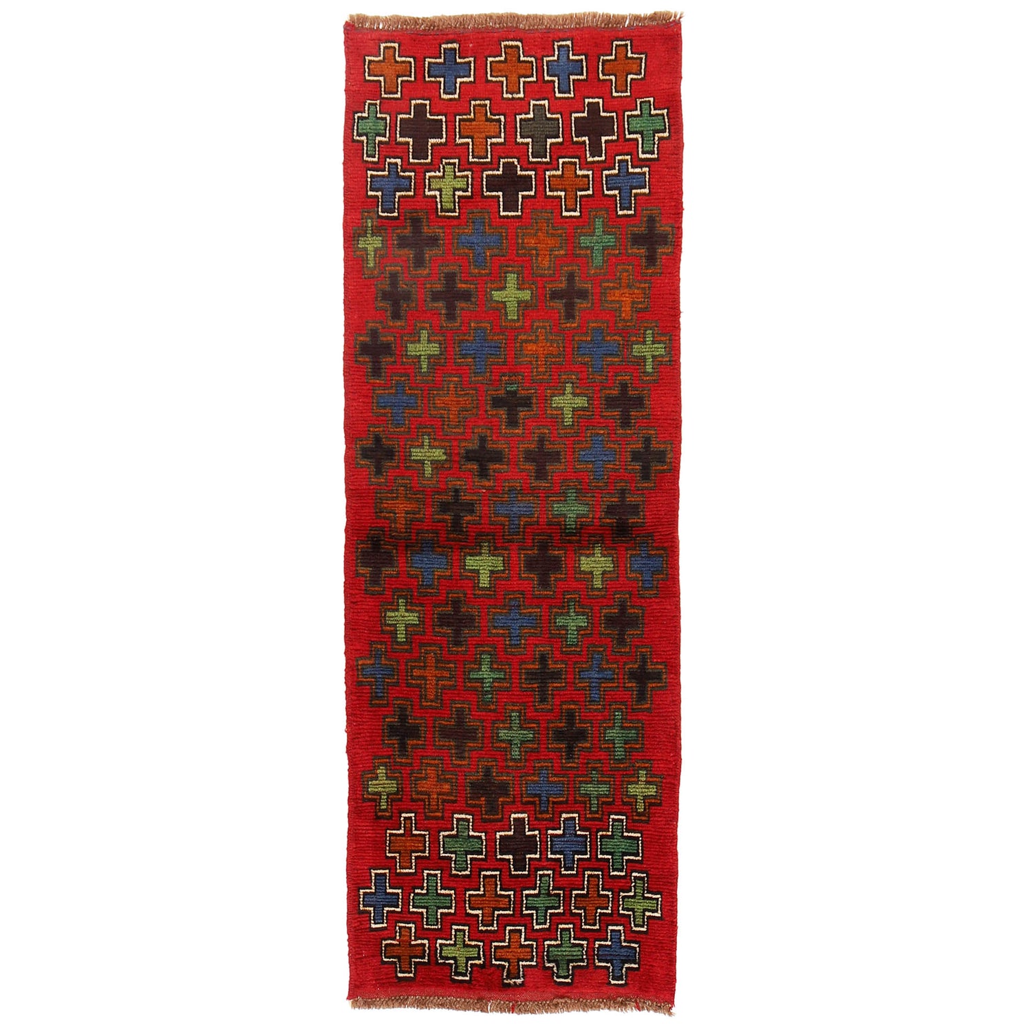 Baluchi Runner Rug Handmade Red 6' Runner