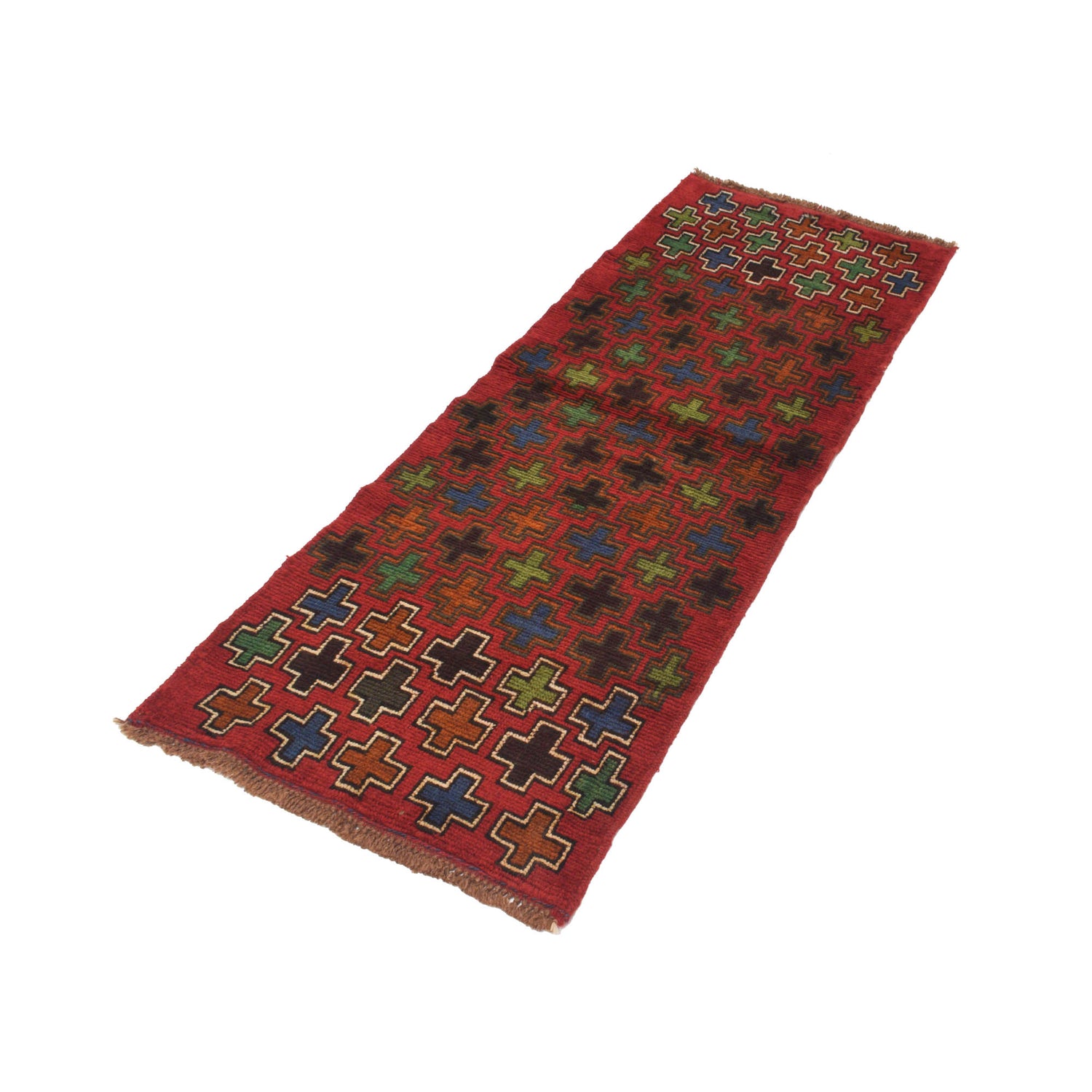 Baluchi Runner Rug Handmade Red 6' Runner