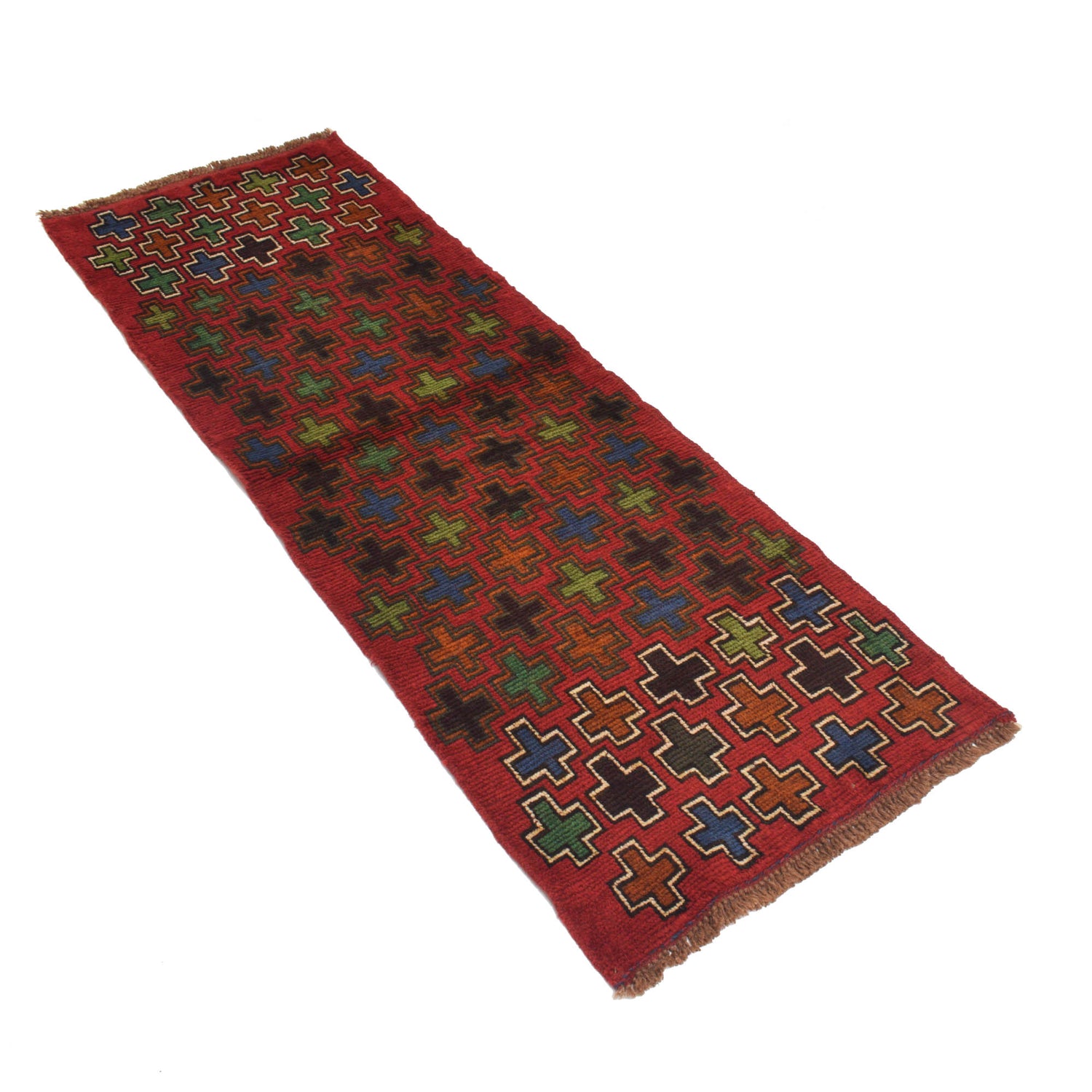 Baluchi Runner Rug Handmade Red 6' Runner