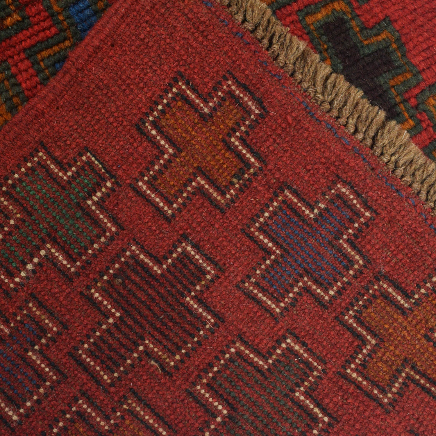 Baluchi Runner Rug Handmade Red 6' Runner