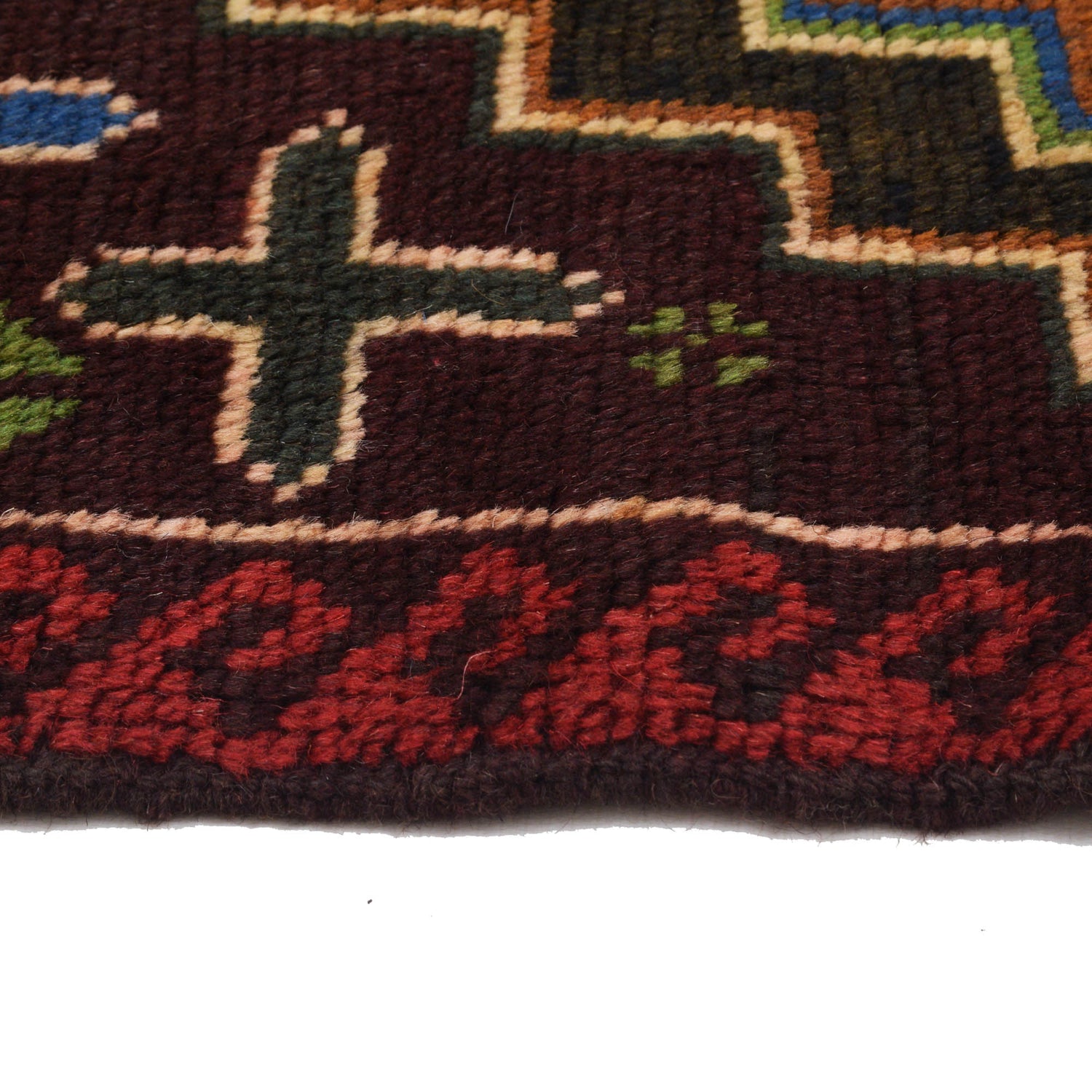 Baluchi Runner Rug Handmade Brown 6' Runner