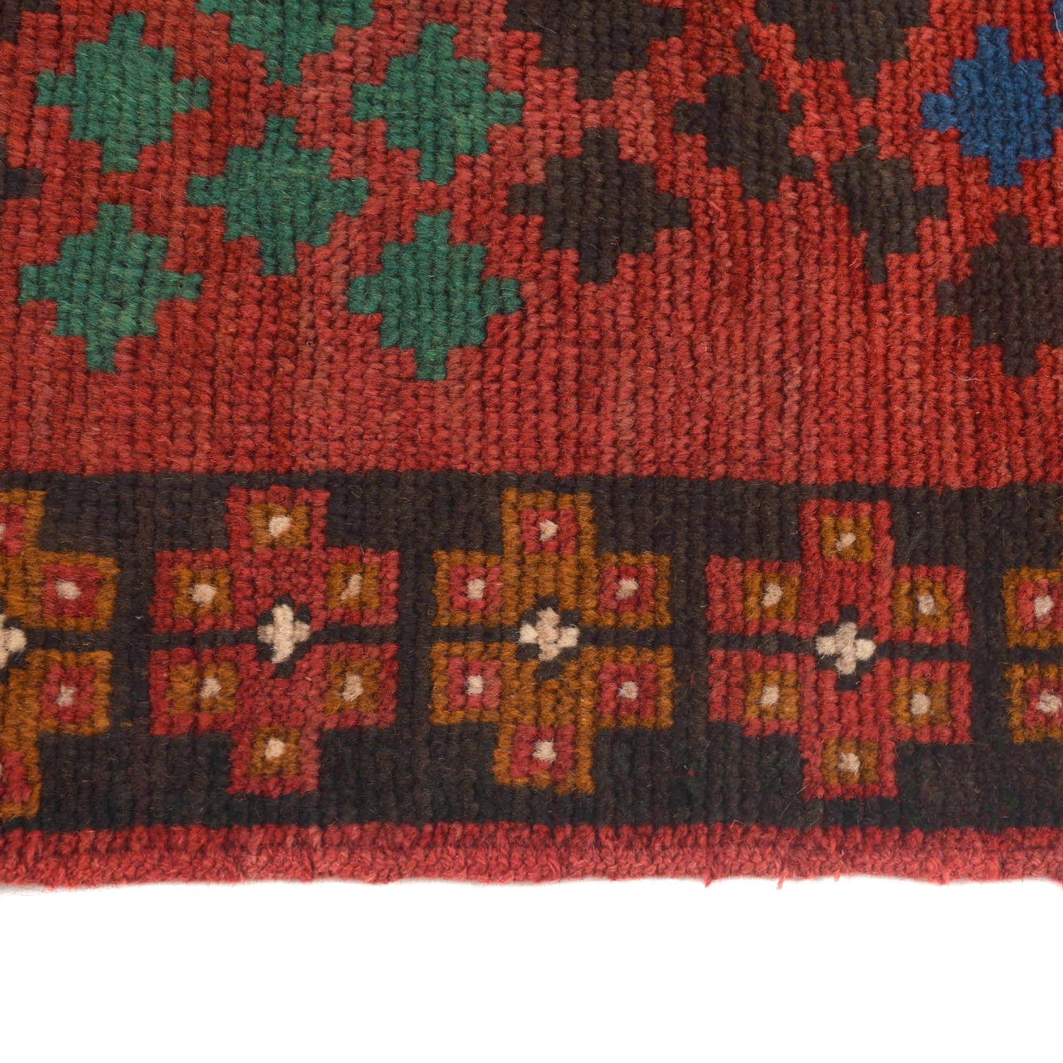 Baluchi Runner Rug Handmade Red 10' Runner