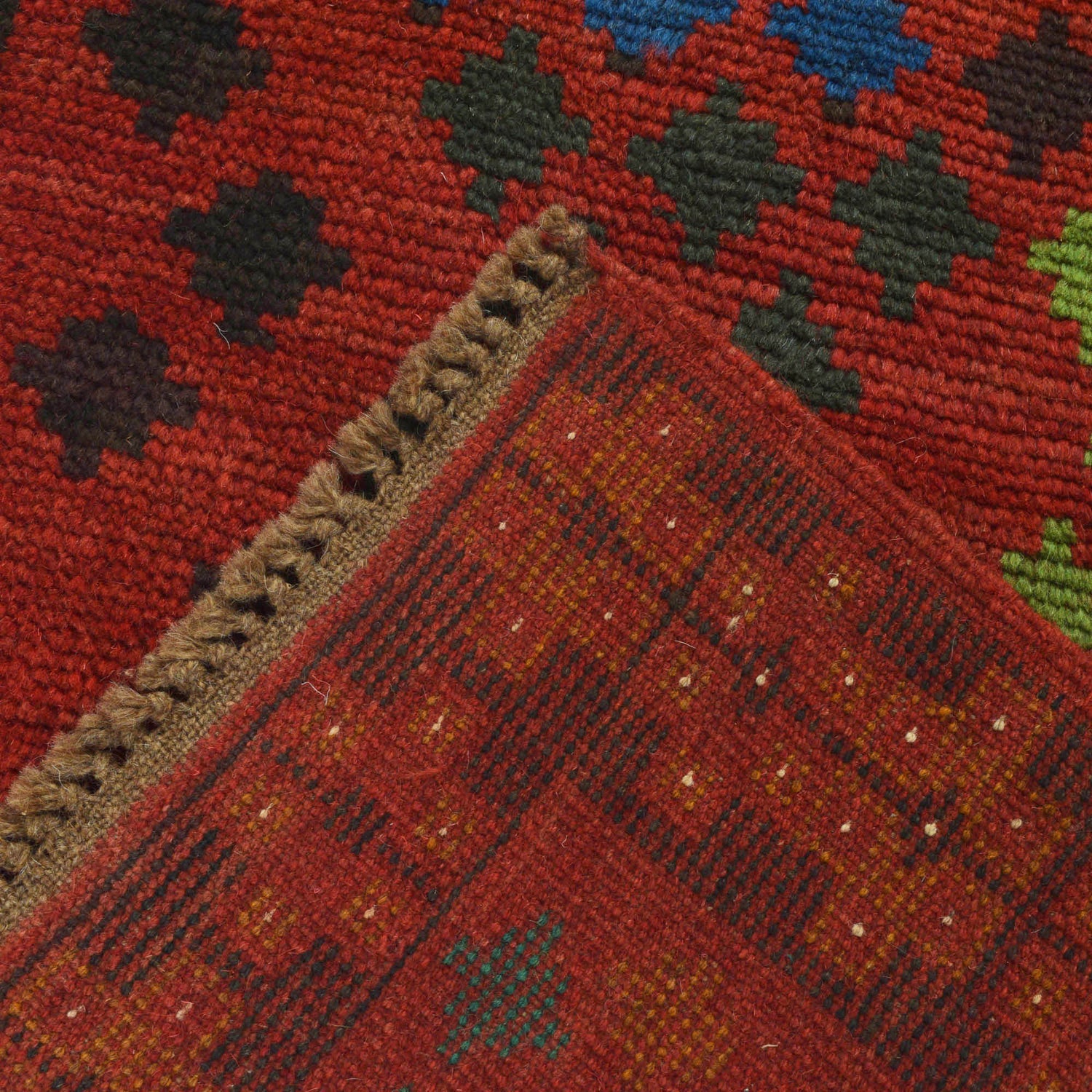 Baluchi Runner Rug Handmade Red 10' Runner