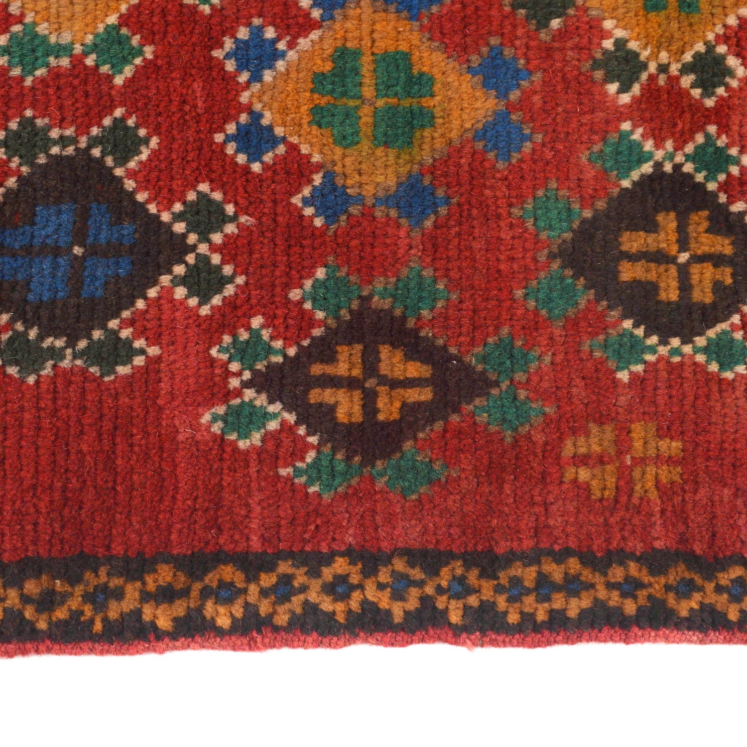 Baluchi Runner Rug Handmade Red 10' Runner