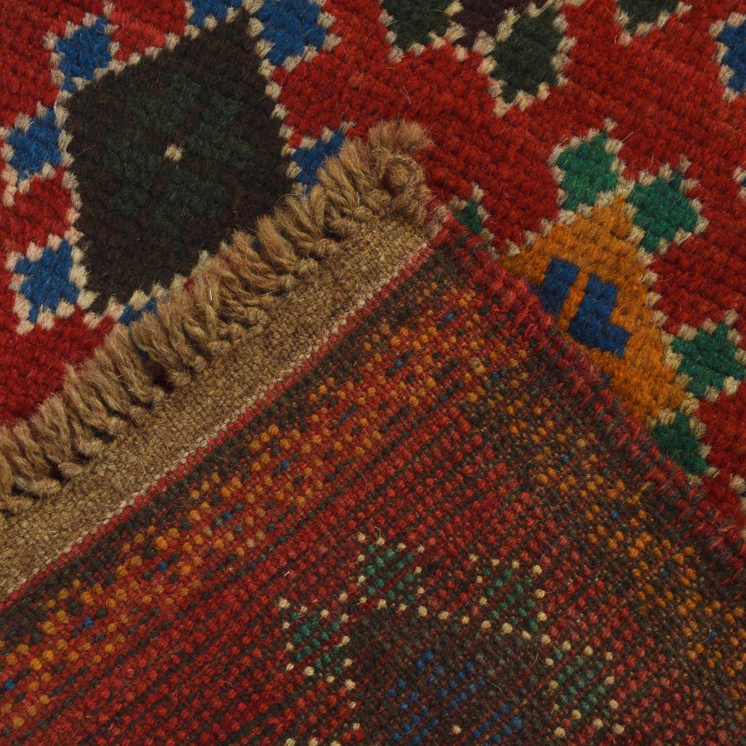 Baluchi Runner Rug Handmade Red 10' Runner