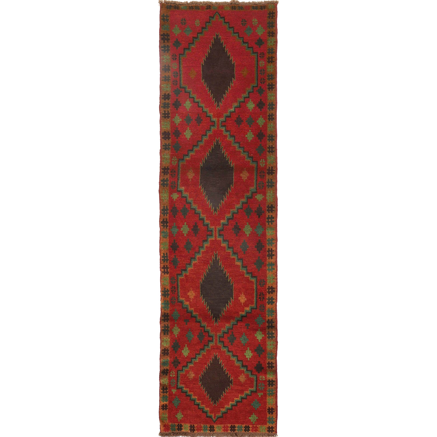 Baluchi Runner Rug Handmade Red 6' Runner