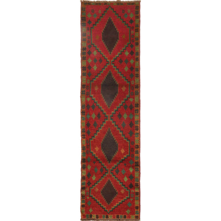 Baluchi Runner Rug Handmade Red 6' Runner