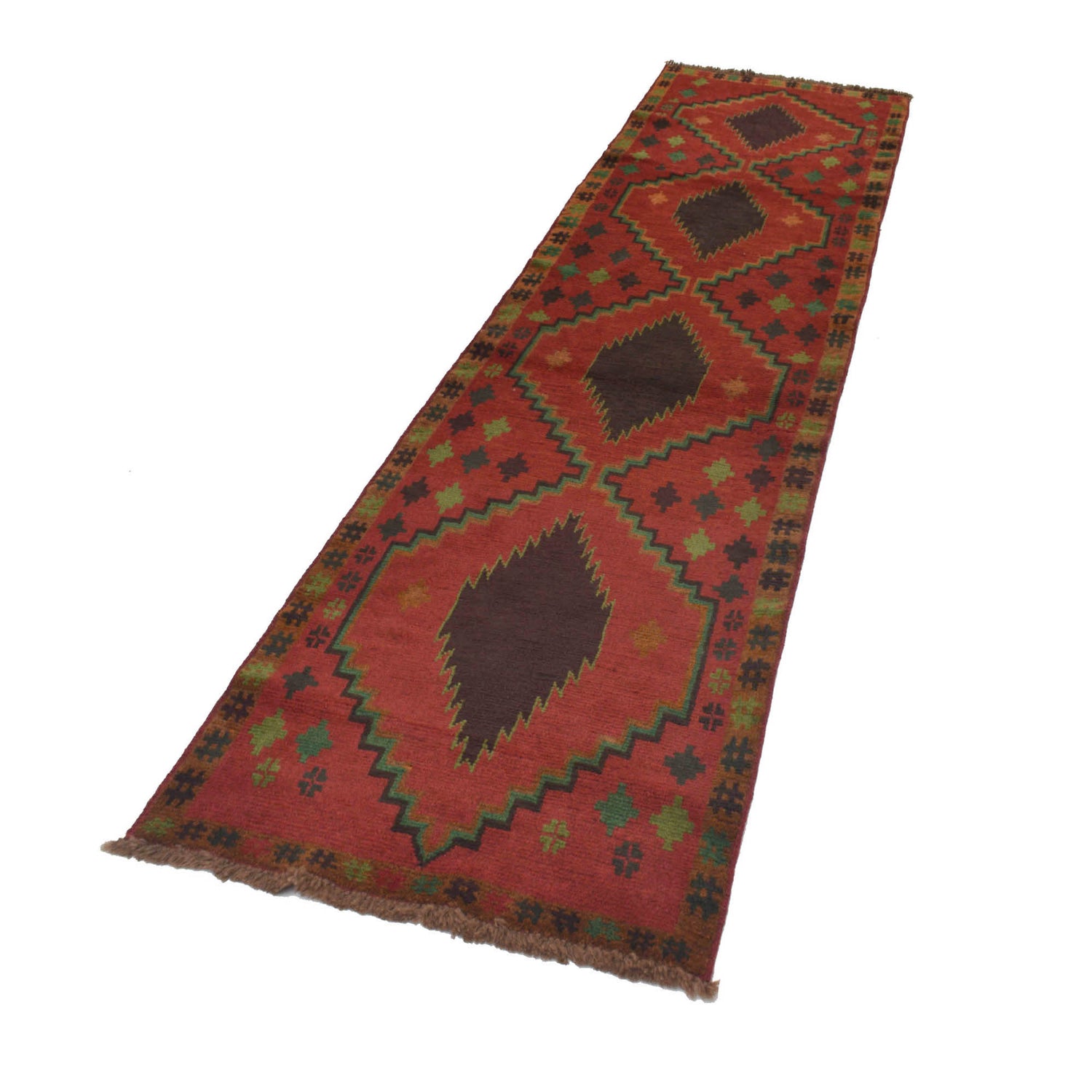 Baluchi Runner Rug Handmade Red 6' Runner
