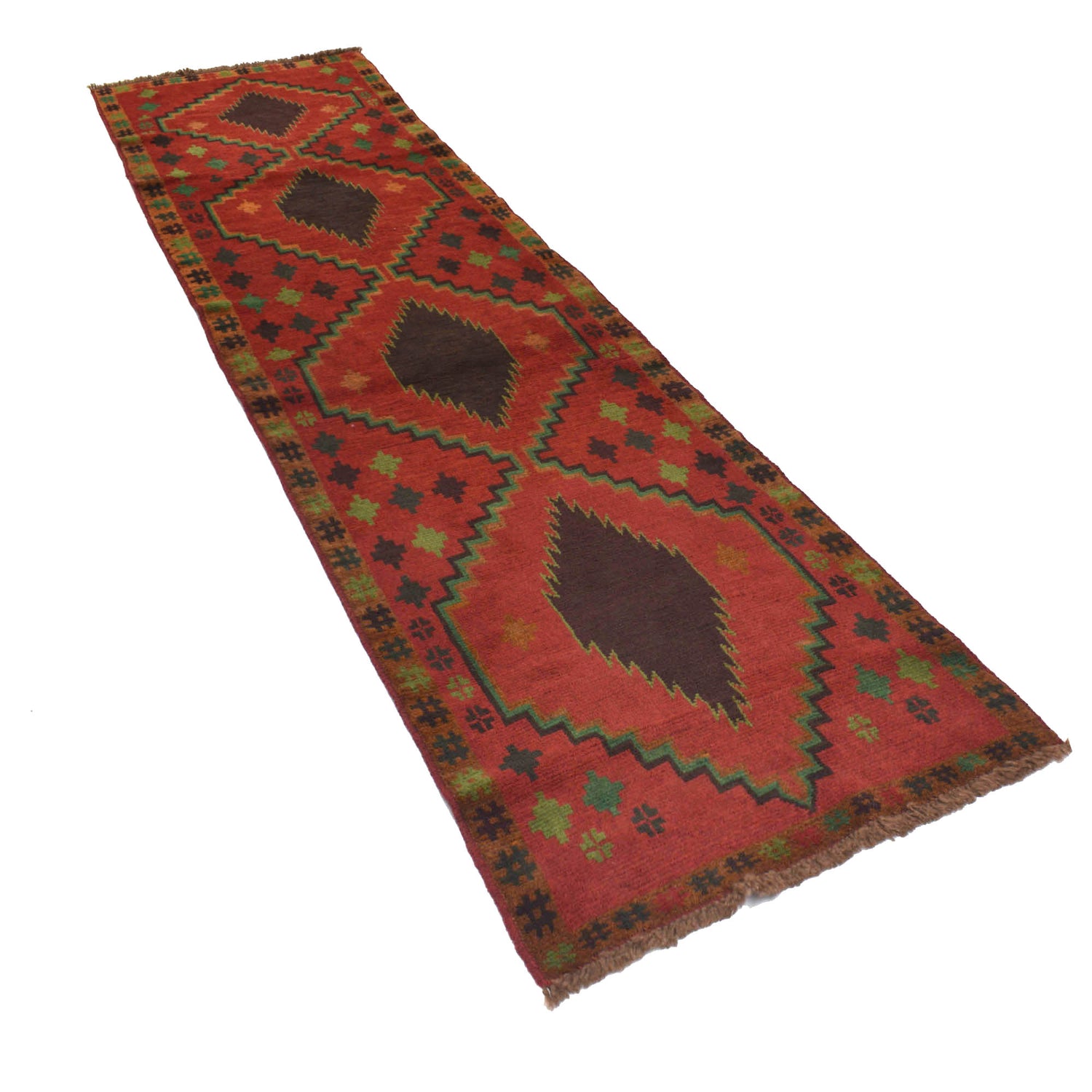Baluchi Runner Rug Handmade Red 6' Runner