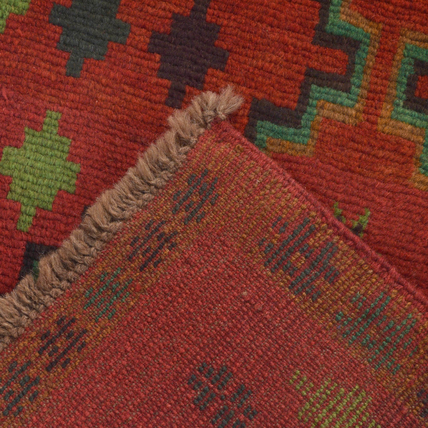 Baluchi Runner Rug Handmade Red 6' Runner