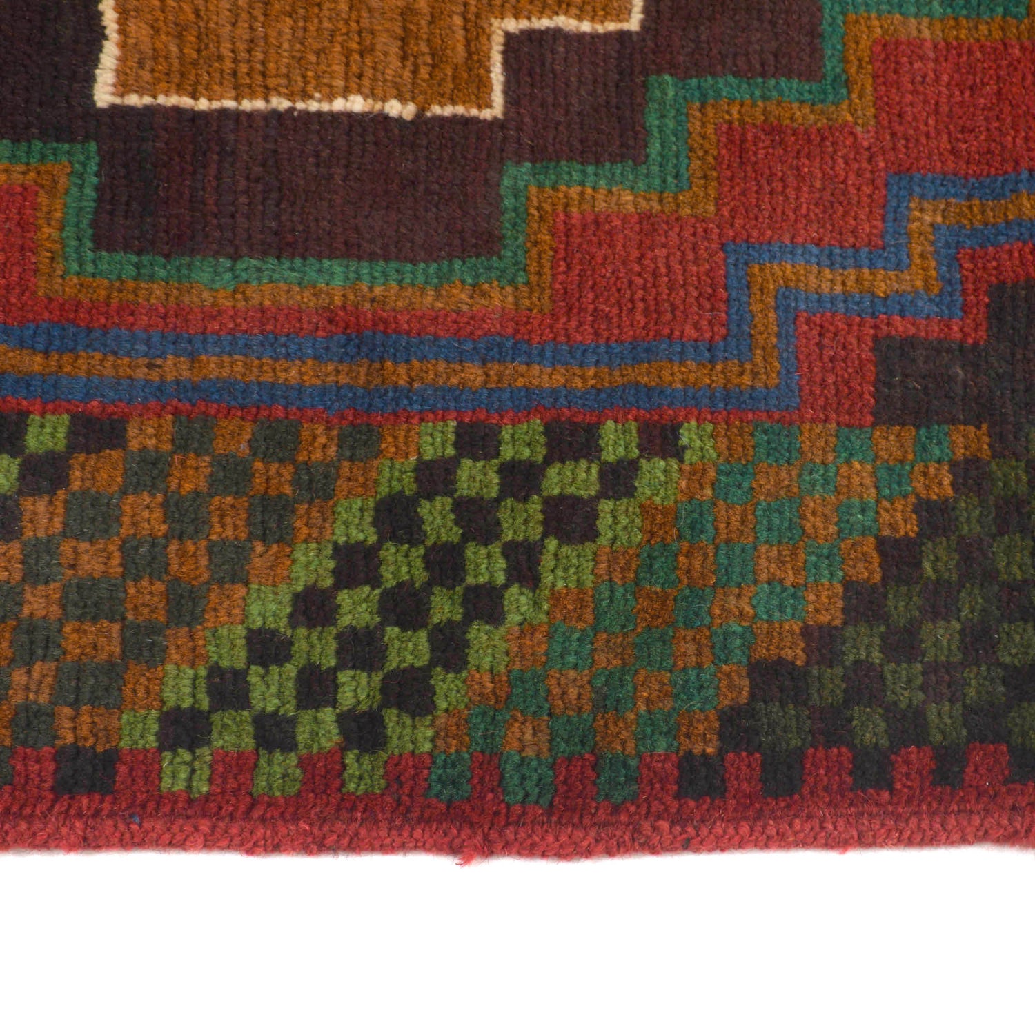 Baluchi Runner Rug Handmade Red 10' Runner
