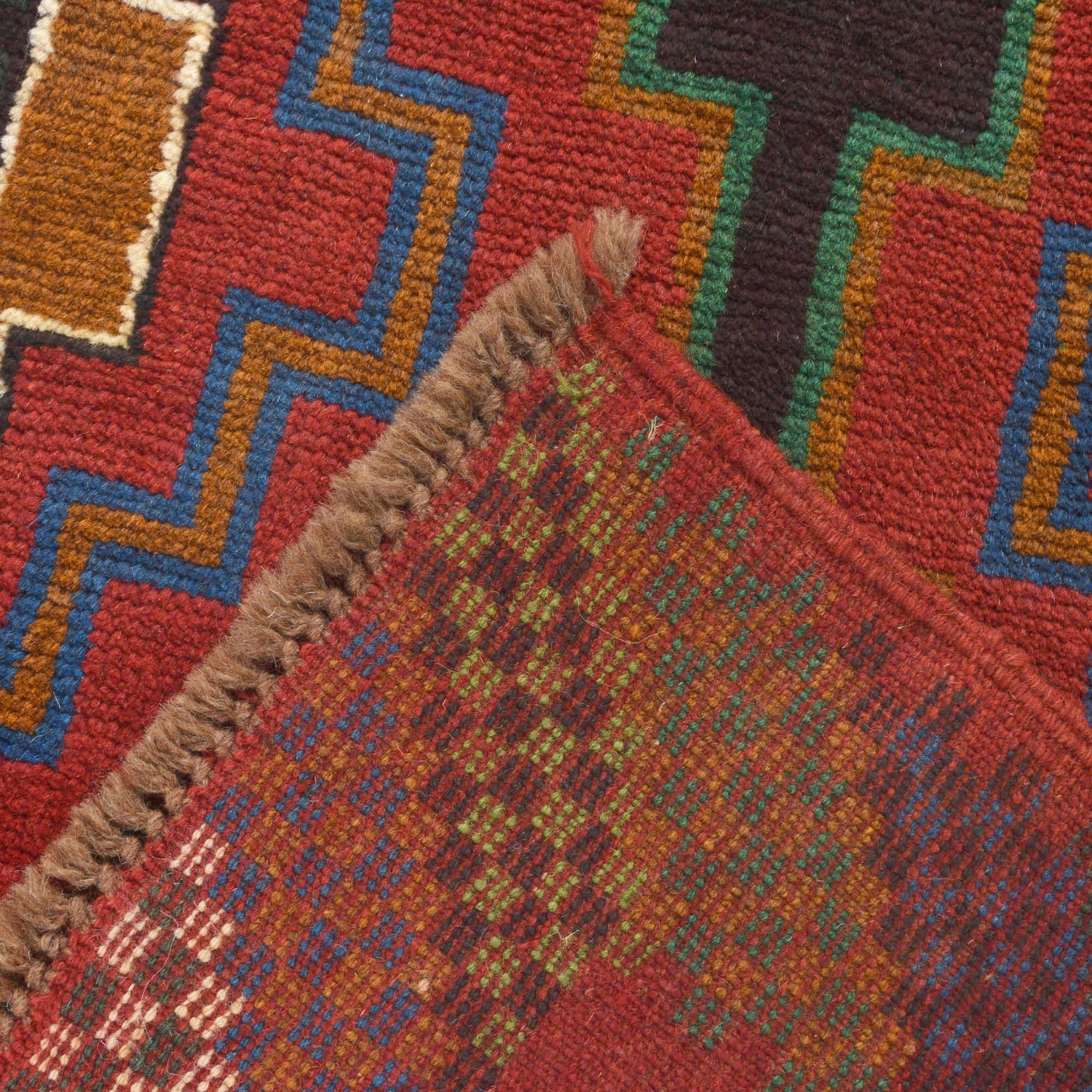 Baluchi Runner Rug Handmade Red 10' Runner
