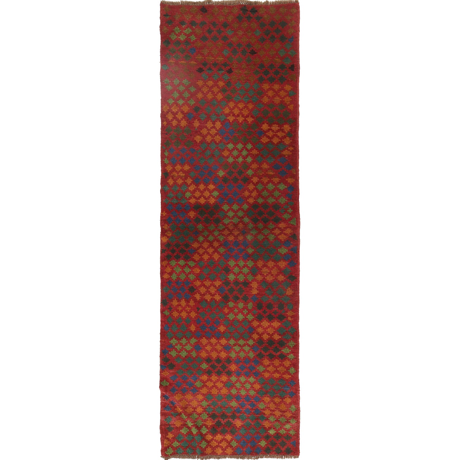 Baluchi Runner Rug Handmade Red 10' Runner