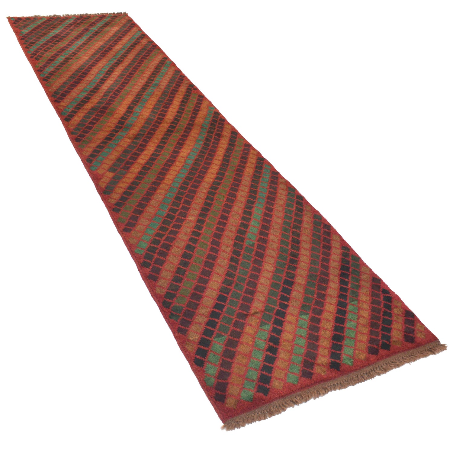 Baluchi Runner Rug Handmade Red 10' Runner