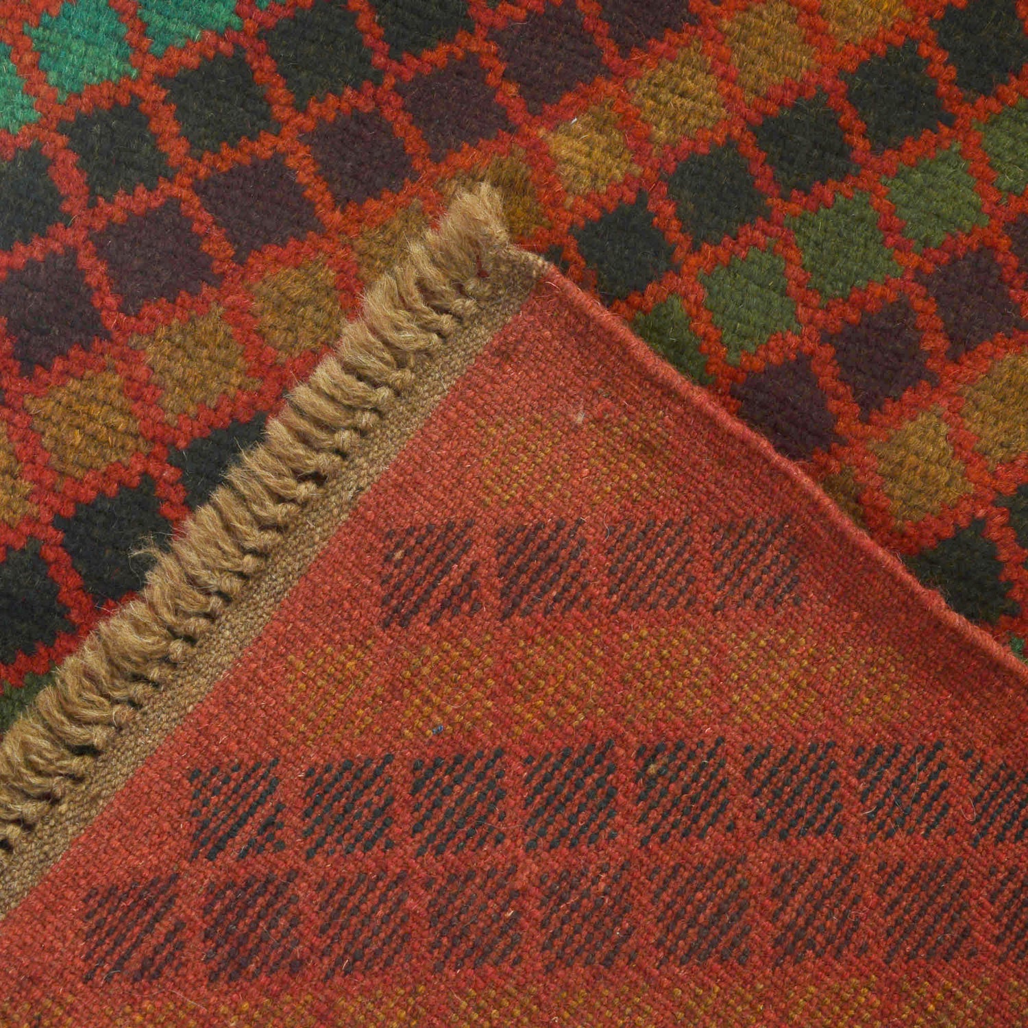 Baluchi Runner Rug Handmade Red 10' Runner