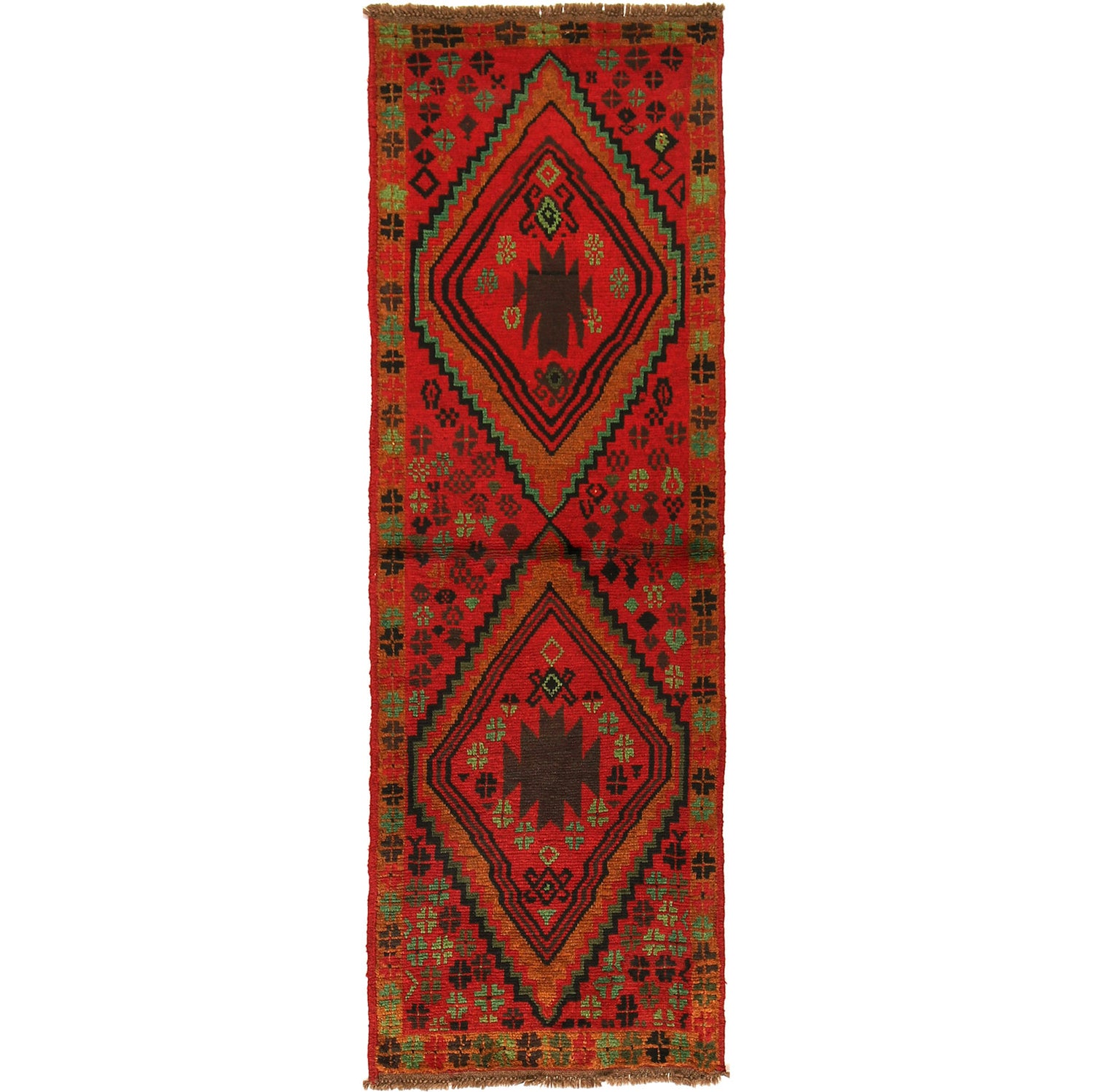 Baluchi Runner Rug Handmade Red 6' Runner