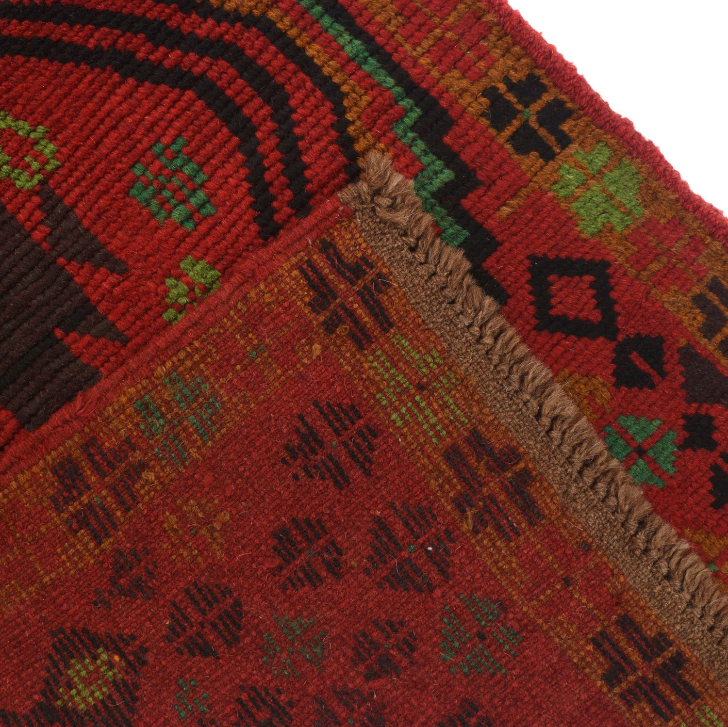 Baluchi Runner Rug Handmade Red 6' Runner