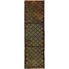 Baluchi Runner Rug Handmade Brown 10' Runner