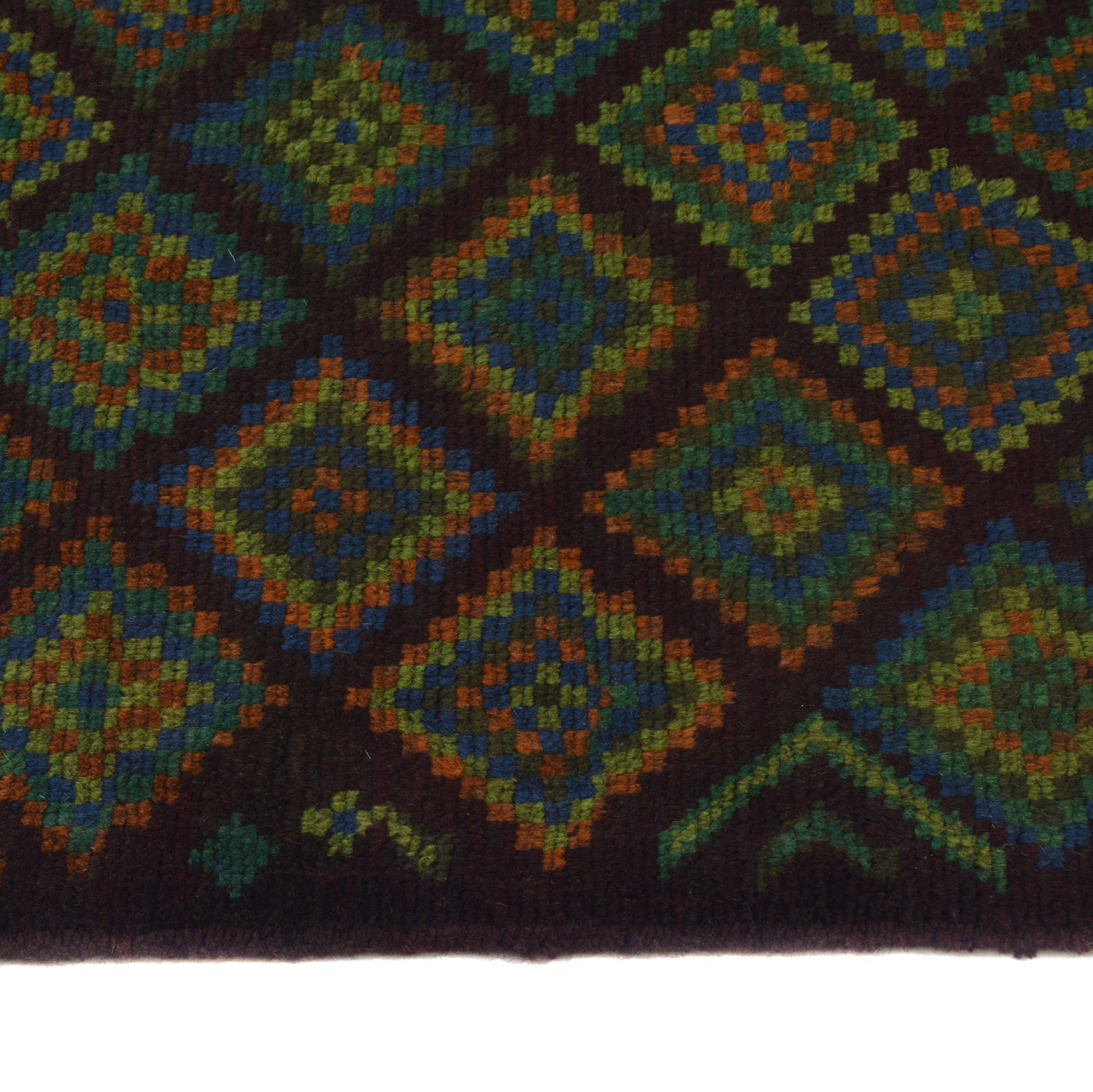 Baluchi Runner Rug Handmade Brown 10' Runner