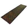 Baluchi Runner Rug Handmade Brown 10' Runner