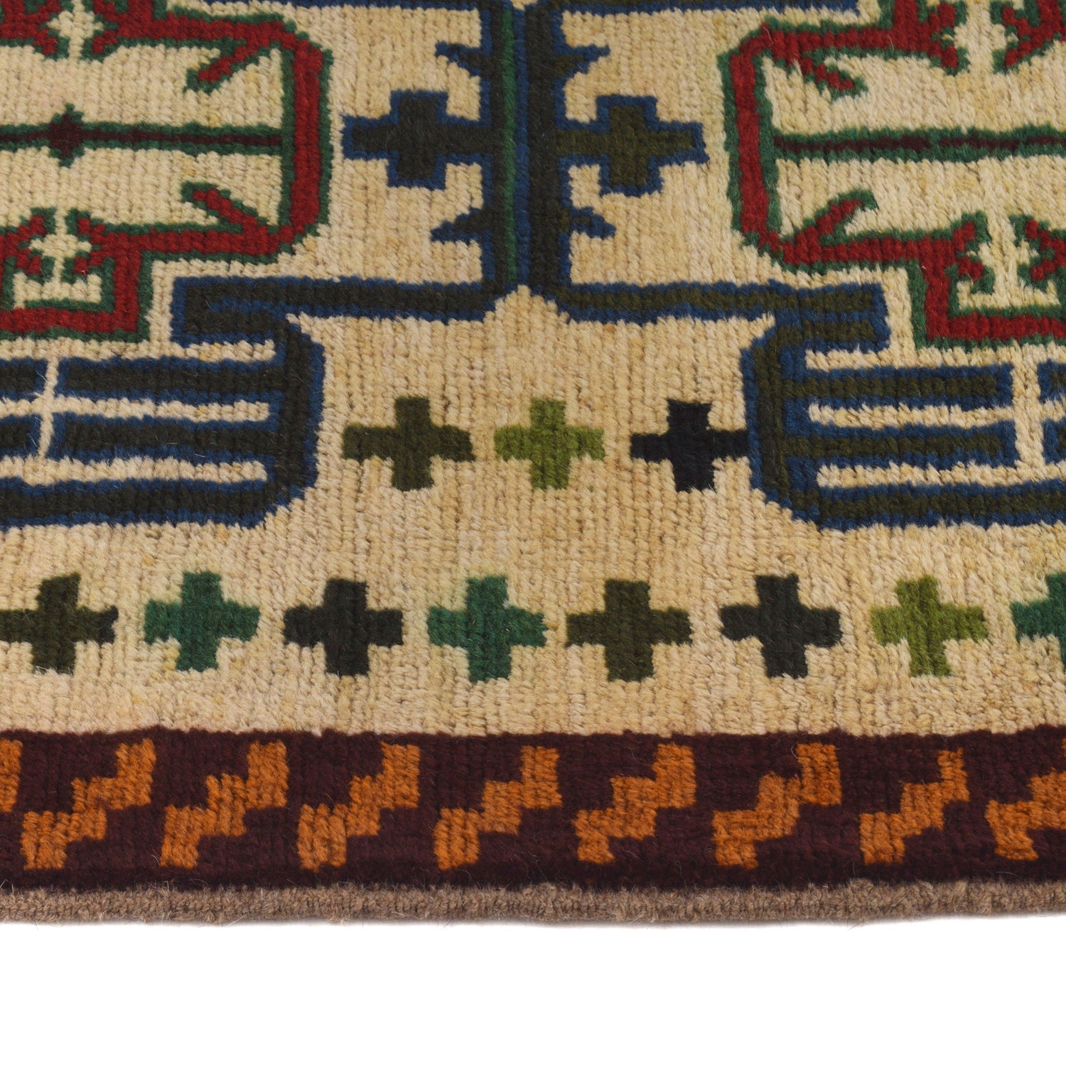 Baluchi Runner Rug Handmade Beige 10' Runner