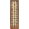 Baluchi Runner Rug Handmade Beige 10' Runner