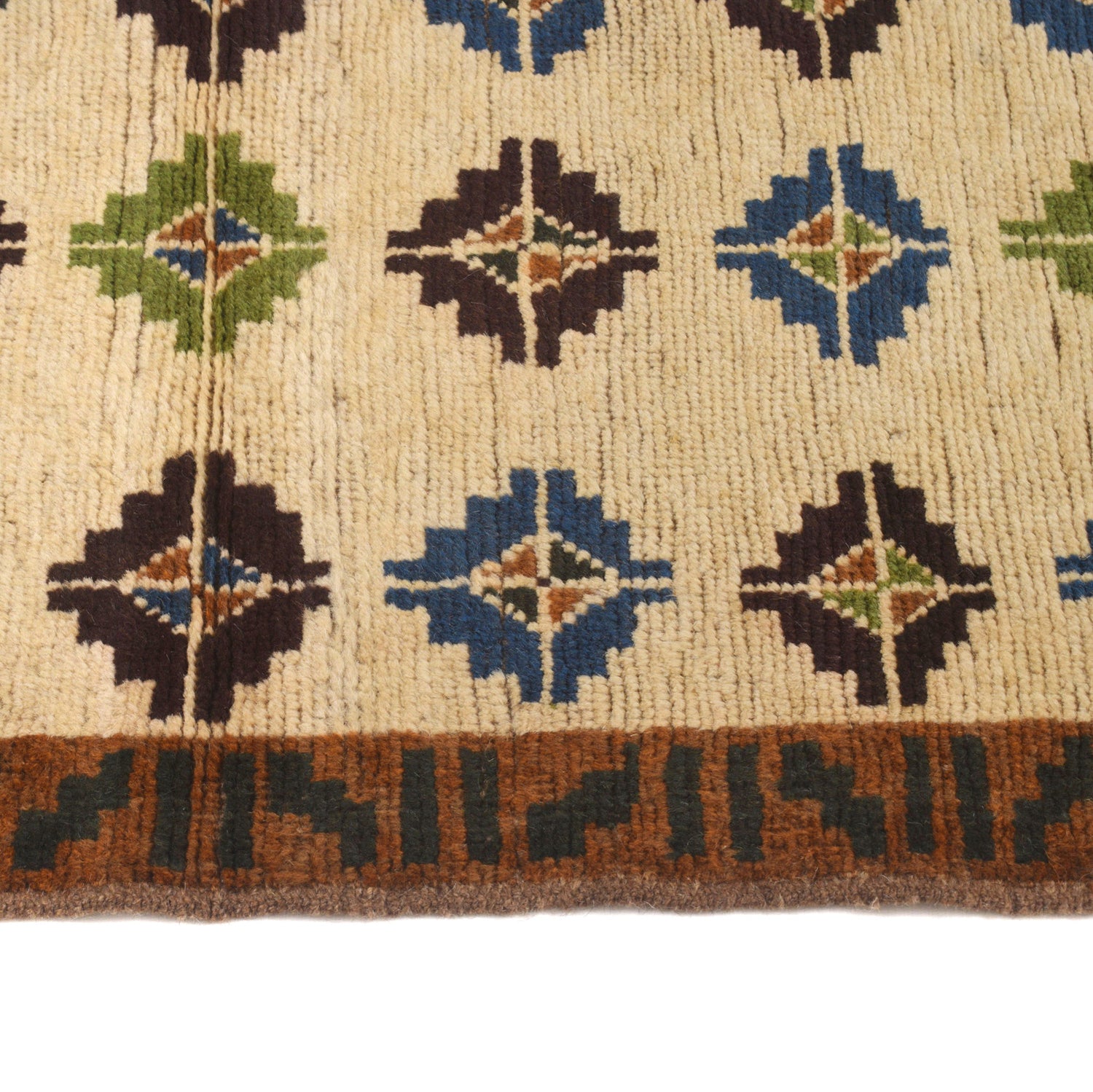 Baluchi Runner Rug Handmade Beige 10' Runner