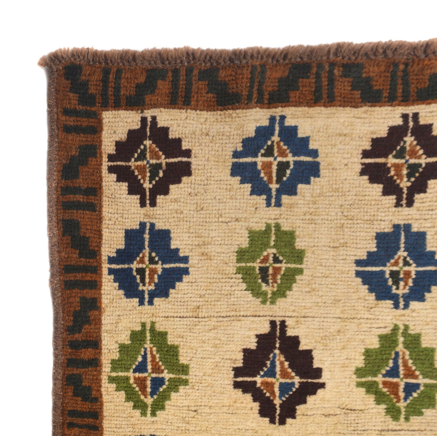 Baluchi Runner Rug Handmade Beige 10' Runner