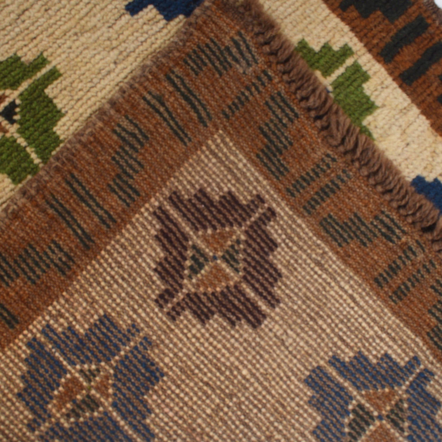 Baluchi Runner Rug Handmade Beige 10' Runner