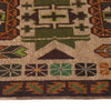 Baluchi Runner Rug Handmade Beige 10' Runner