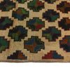 Baluchi Runner Rug Handmade Beige 10' Runner