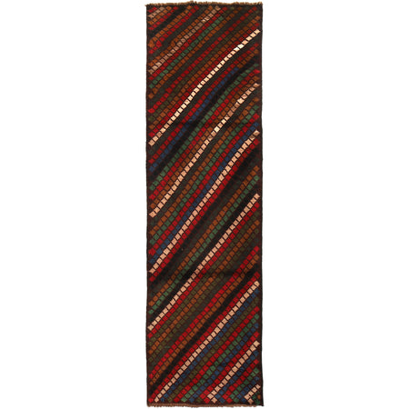 Baluchi Runner Rug Handmade Multi 10' Runner