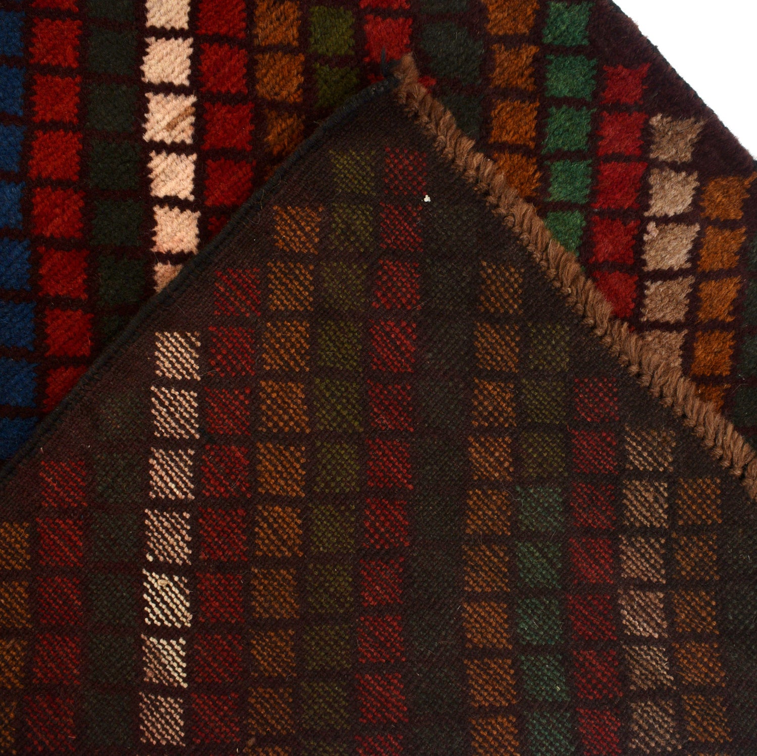 Baluchi Runner Rug Handmade Multi 10' Runner