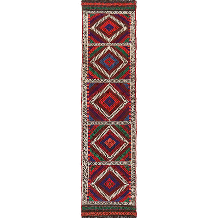 Suzuni Kilim Runner Handmade Multi 10' Runner