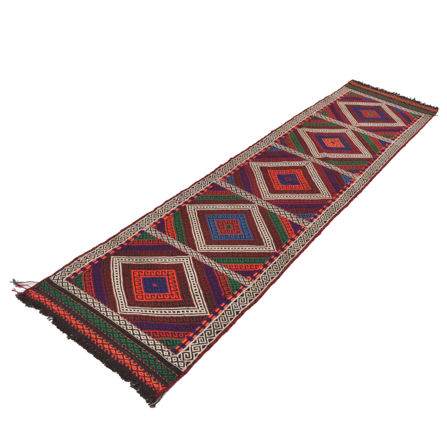 Suzuni Kilim Runner Handmade Multi 10' Runner