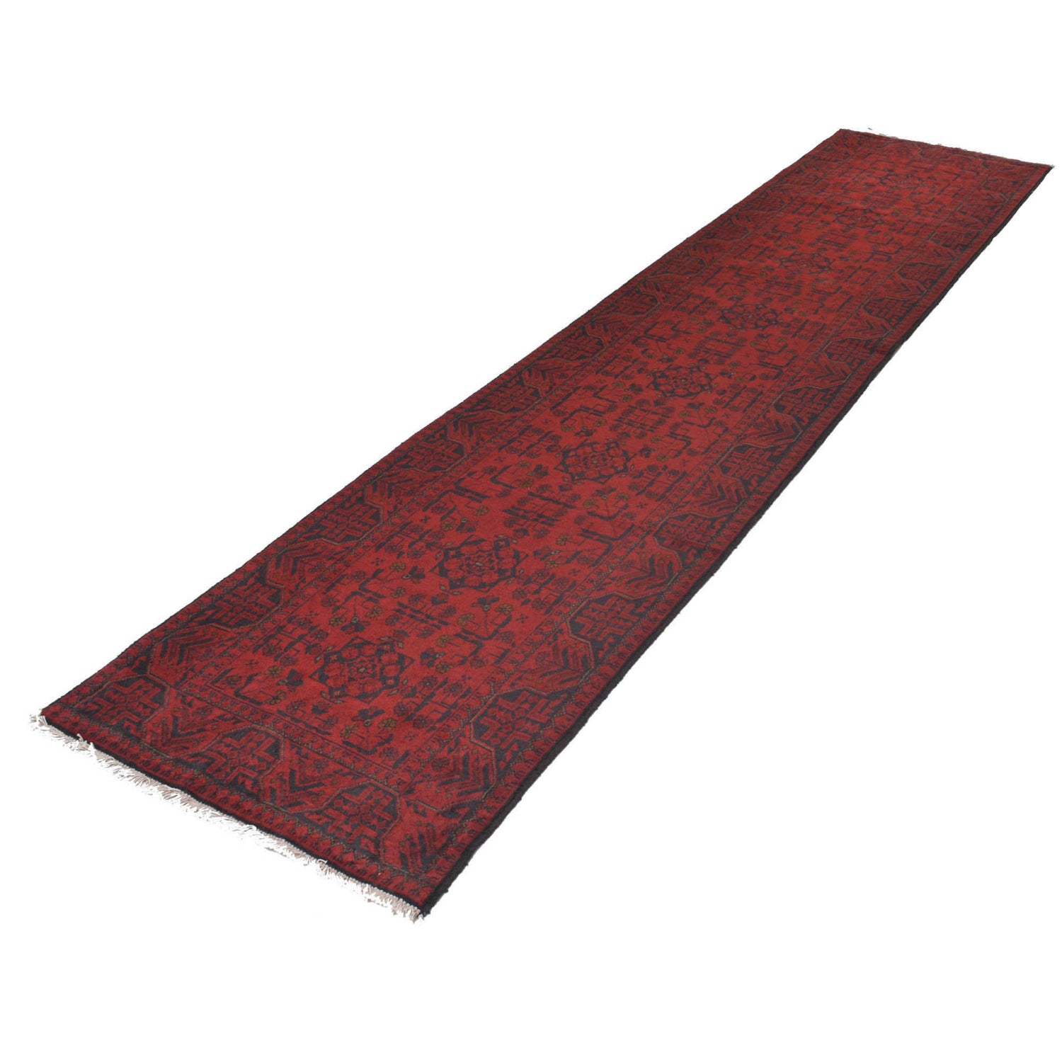 Khal Mohammadi Rug Handmade Red 13' Runner