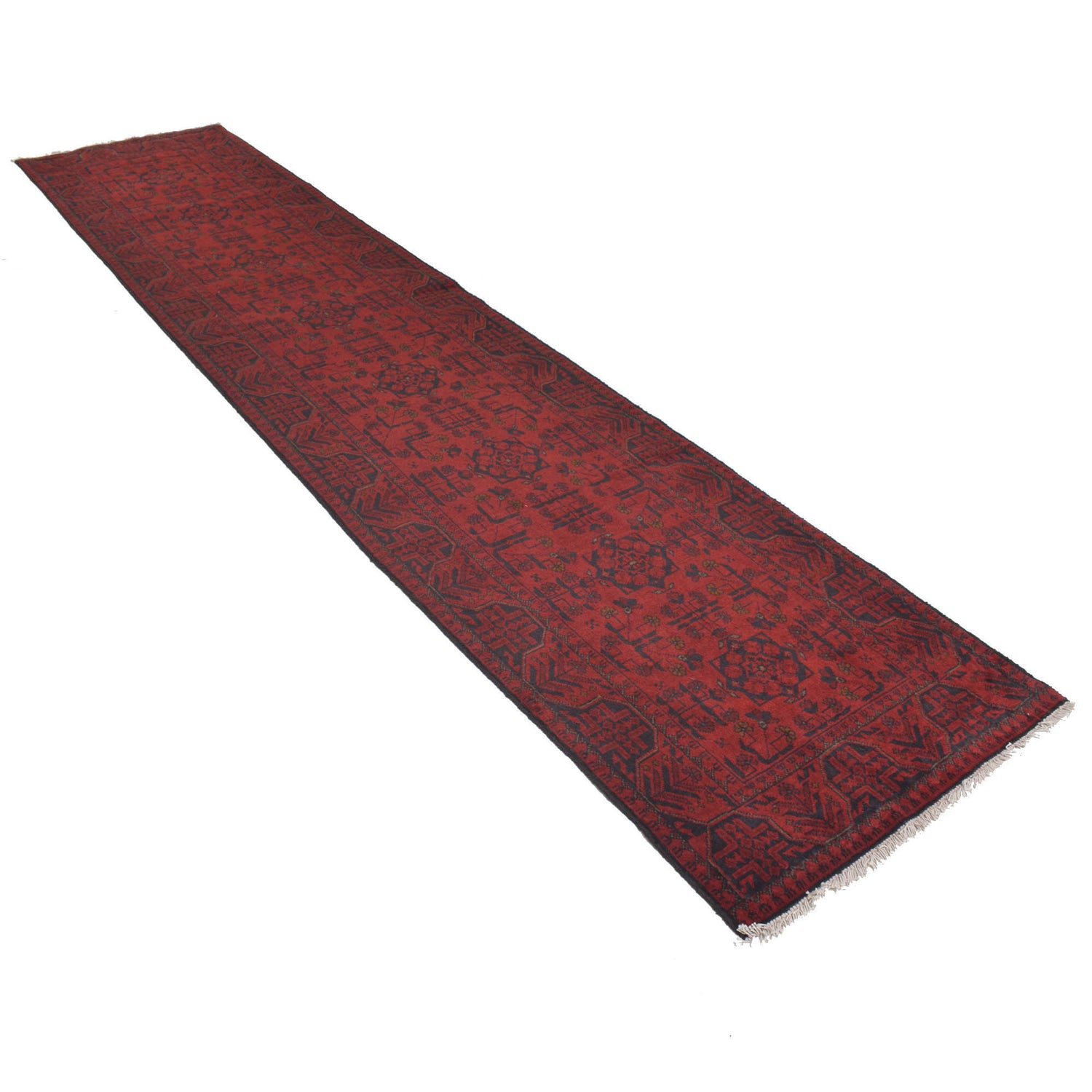 Khal Mohammadi Rug Handmade Red 13' Runner
